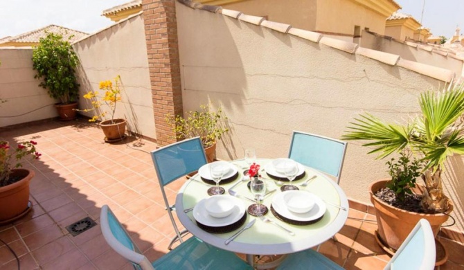 3 bedrooms appartement at Los Alcazares 500 m away from the beach with shared pool furnished terrace and wifi