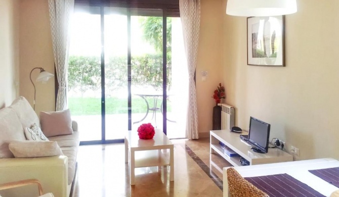 3 bedrooms appartement with shared pool furnished garden and wifi at San Javier 1 km away from the beach