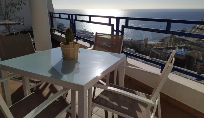 Ocean view apartment in Taurito, Mogan - Top Floor