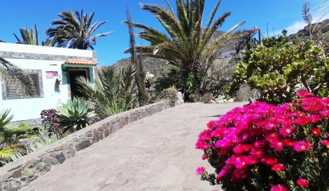 One bedroom house with sea view enclosed garden and wifi at Vallehermoso 2 km away from the beach