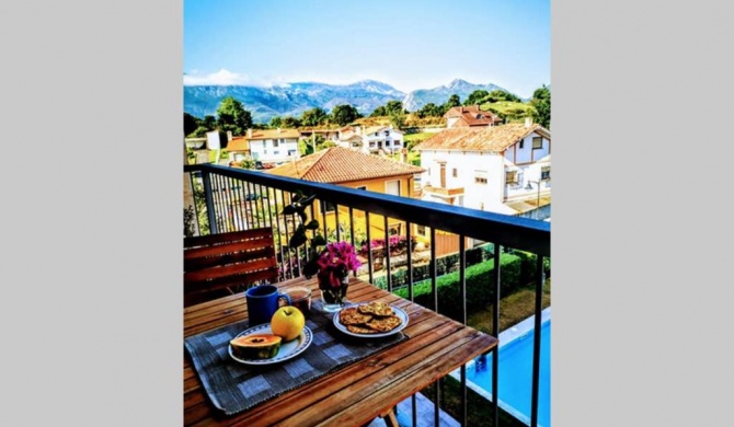 Diañu, apartamento con Piscina en Llanes