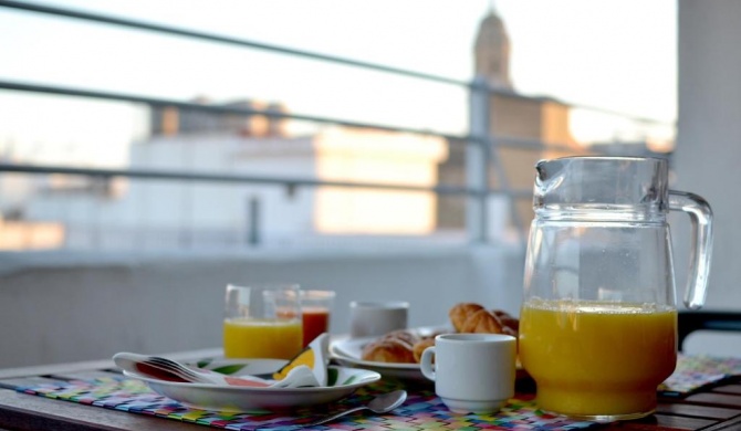 Ático con terraza y vistas