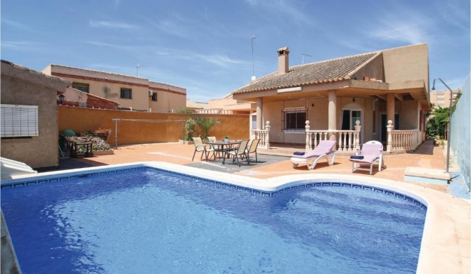 Amazing home in Cartagena with 3 Bedrooms, WiFi and Outdoor swimming pool