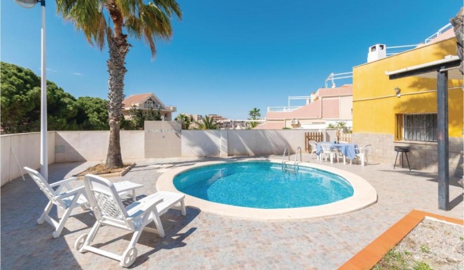 Amazing home in La Manga with 3 Bedrooms and Outdoor swimming pool